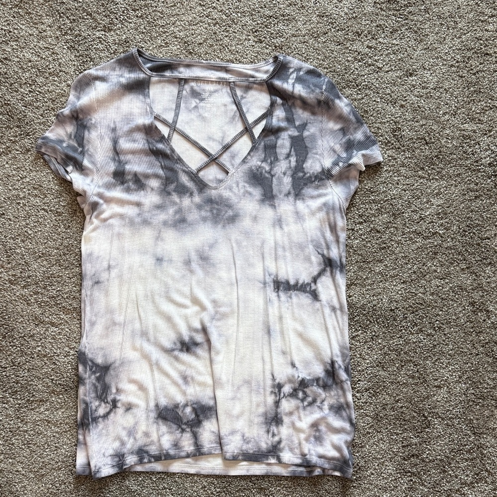 Tie-Dye V-Neck Women’s Top